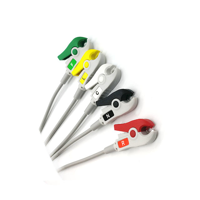 Medical Equipments ECG Cable 12 pin Connector for Clamp Electrode Monitor